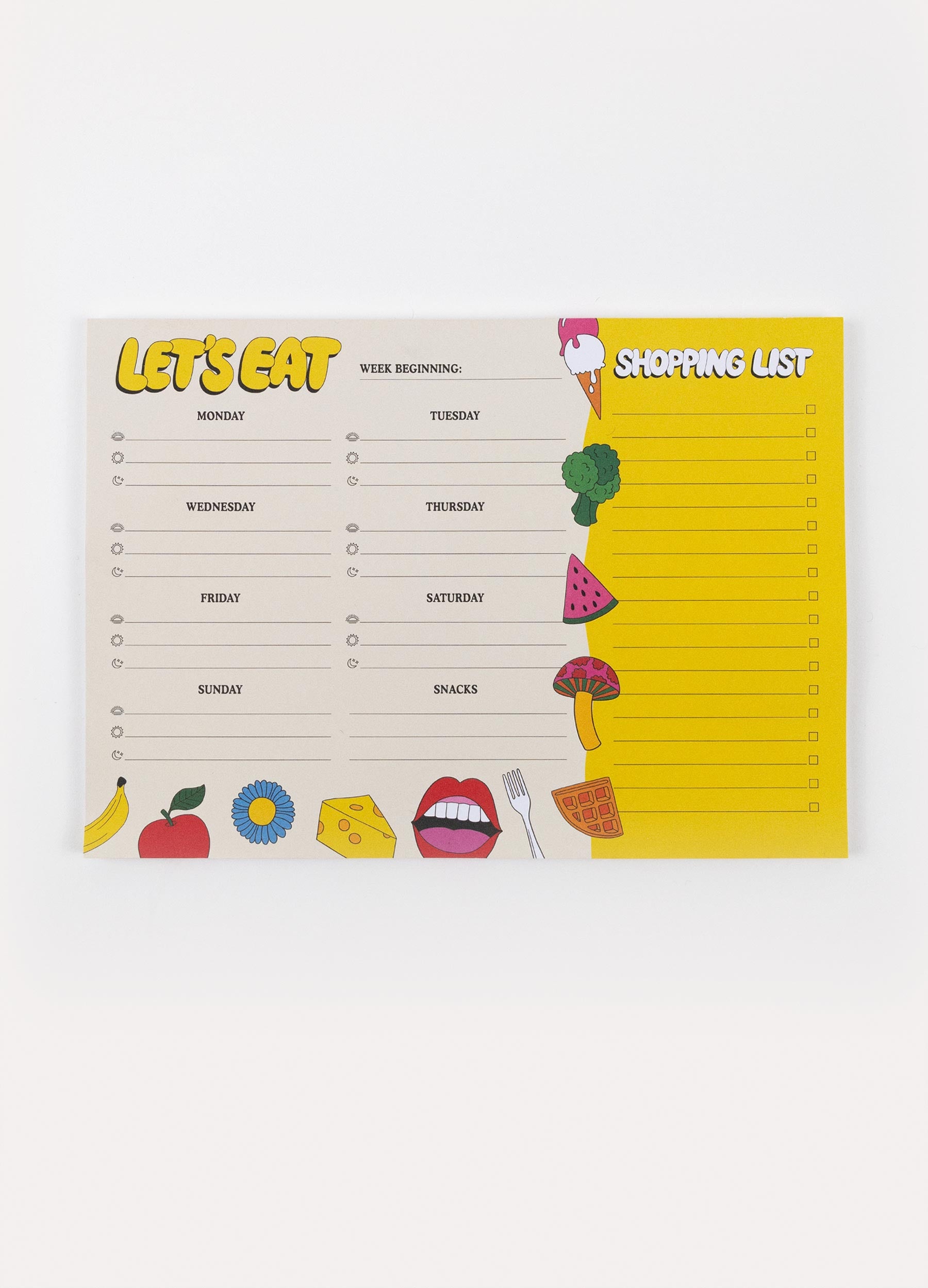 Let's Eat Food Planner Notepad