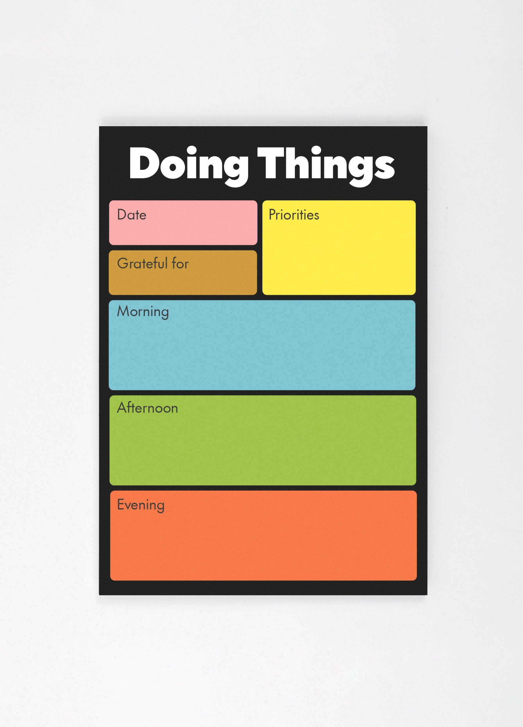 Doing Things Daily Desk Pad