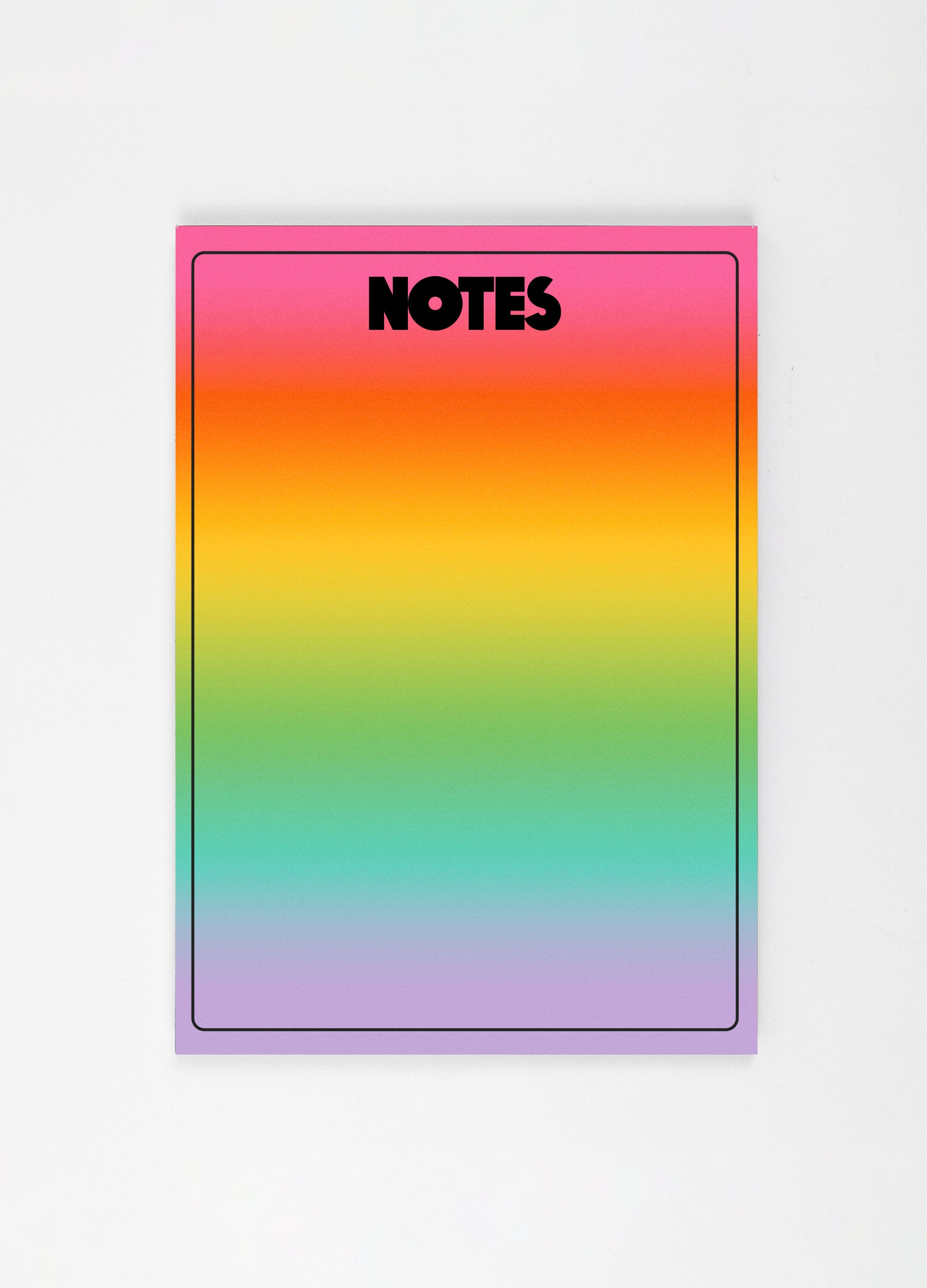Rainbow Notes Desk Pad