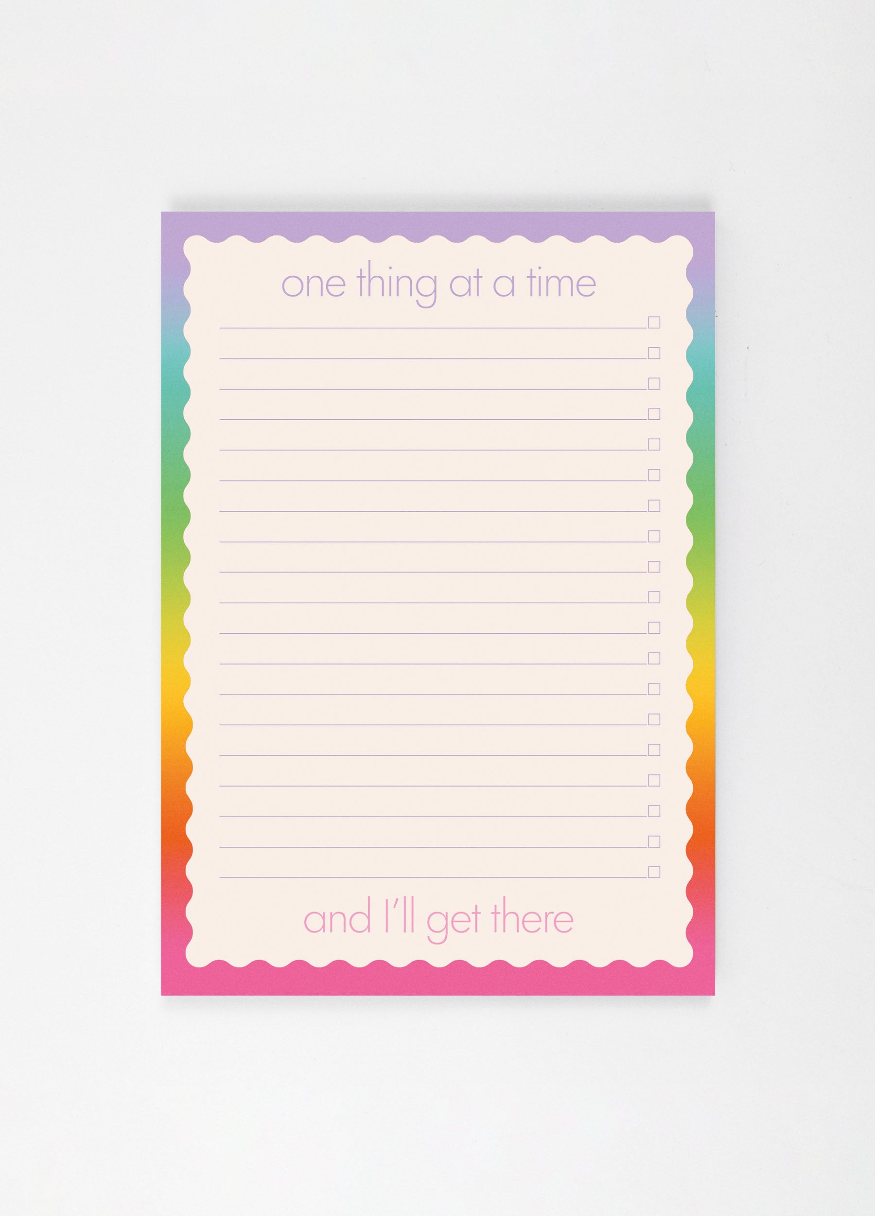 One Thing At A Time Desk Pad